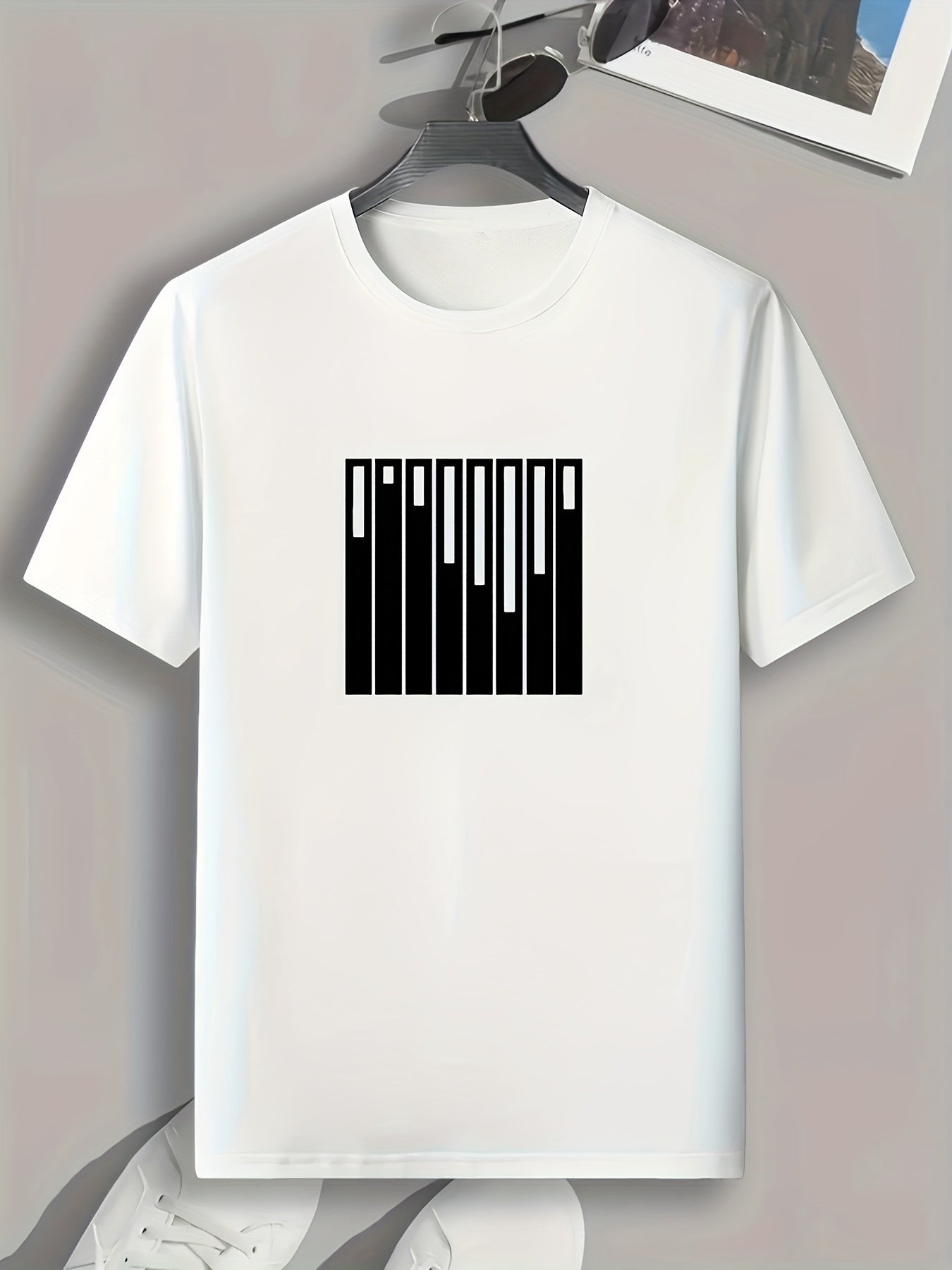 Pattern Print Men's Sports T-shirt Graphic Tee Summer Outdoor Clothing