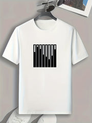 Pattern Print Men's Sports T-shirt Graphic Tee Summer Outdoor Clothing