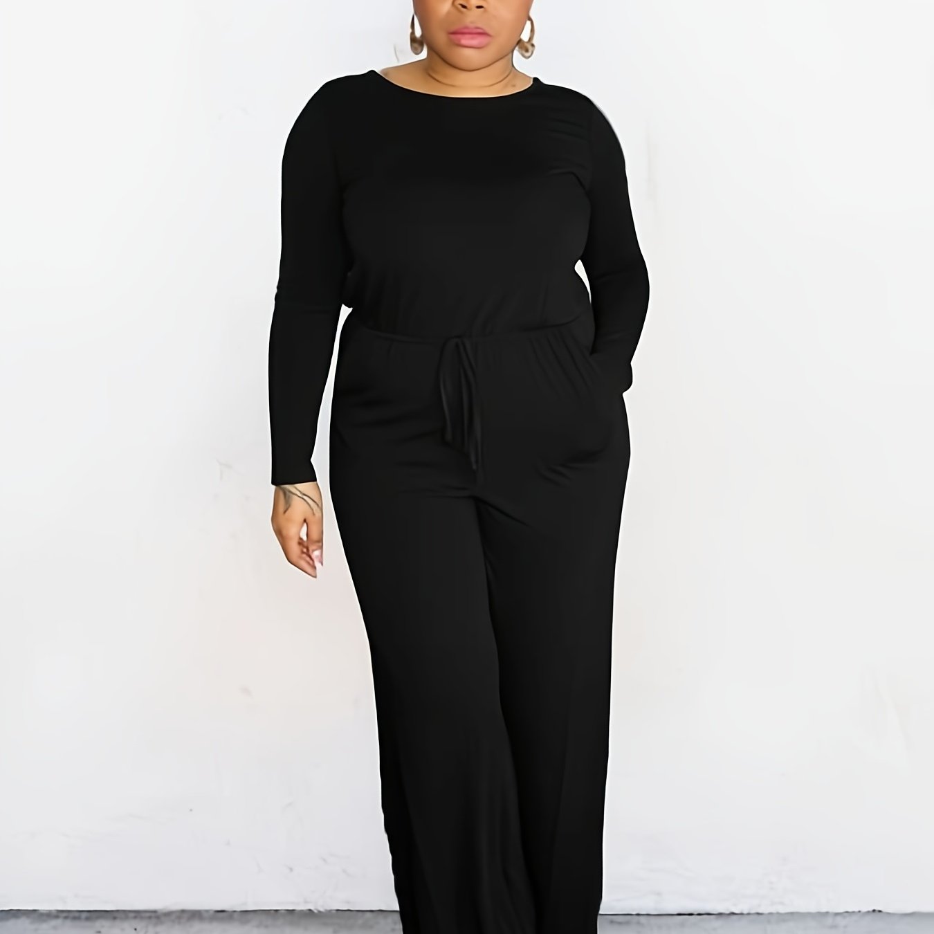 Casual Jumpsuit with Drawstring Waist