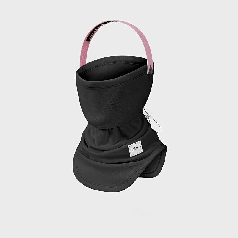 Plush Headband Thermal Mask Neck Scarf Women's Skiing Winter Face