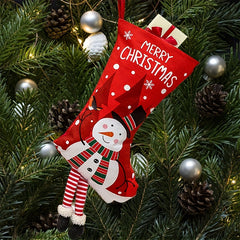 2pcs Christmas Stockings Gift Bags Candy Bags Christmas Supplies