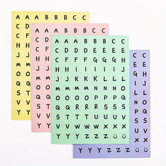 Cartoon & English Letter Stickers for Labeling