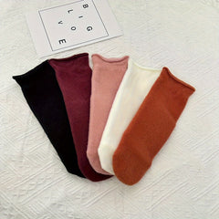 10 Pairs Women's Solid Mid Tube Socks Soft & Comfy Stockings Hosiery