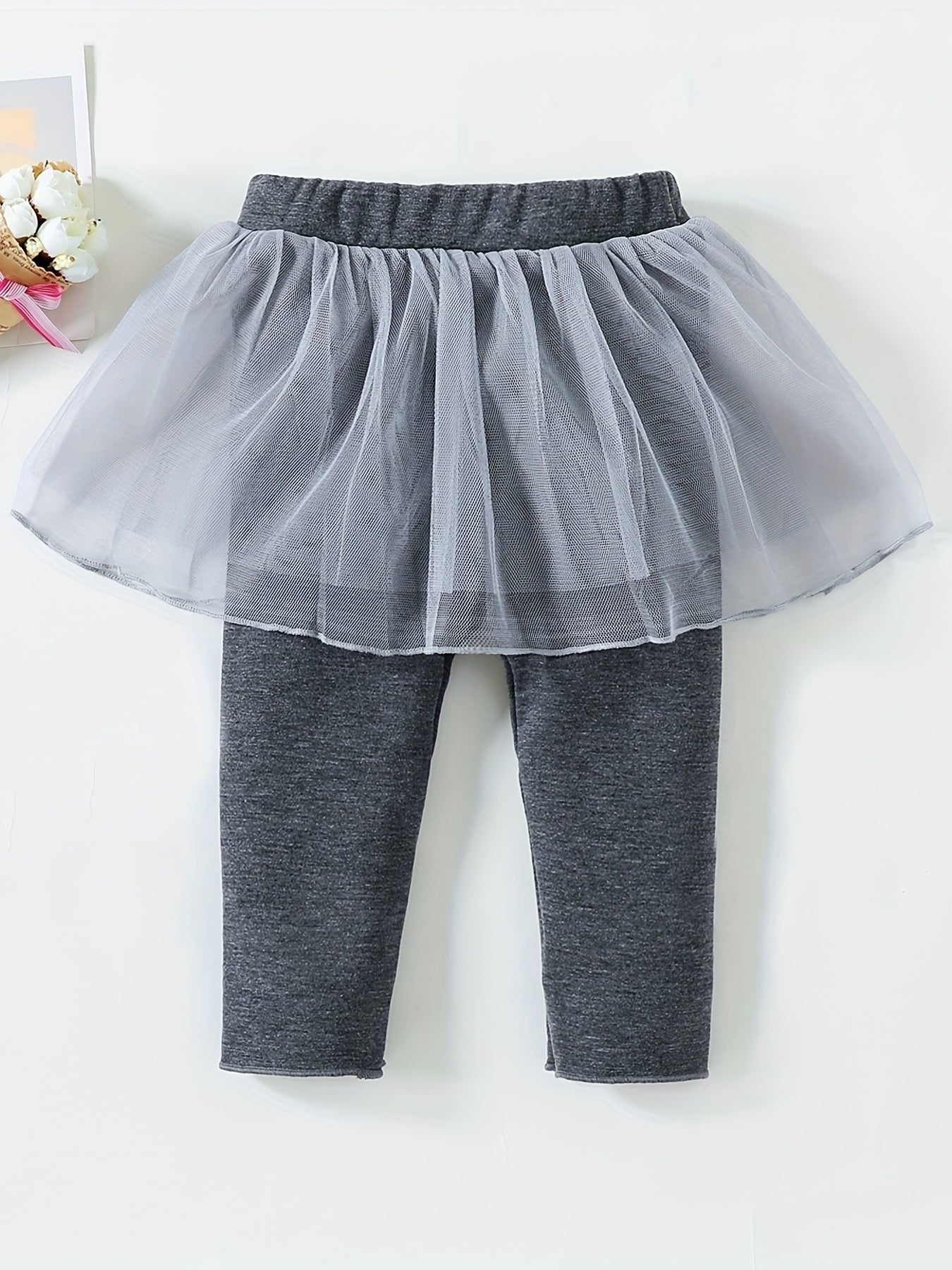 Toddler 2 In 1 Legging With Lace Pants