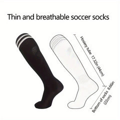 Anti Slip Football Socks Moisture-wicking Over The Calf