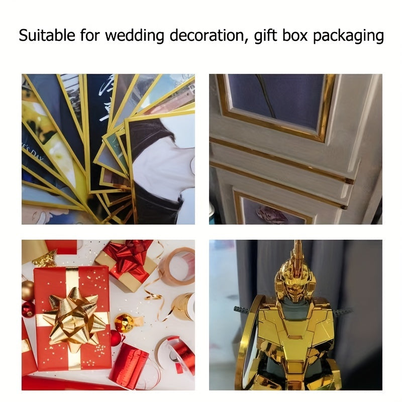 Golden Foil Washi Tapes Laser Colors Glitter Slim Adhesive Masking Tapes