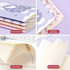 4pcs A5 Car Line Book Cartoon Notepad Student Supplies Learning Stationery