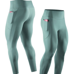 Men's High Waist Compression Sports Leggings Quick Dry Pants