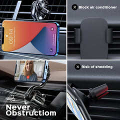 Magnetic Car Phone Holder Clip Mount Strong Magnetic Vent
