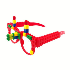 Small Particle Building Blocks Glasses Toys DIY Assembly Eye Toys