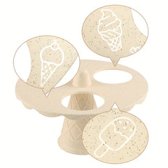Kids Play Kitchen Pretend Play Food Ice Cream Cake Mold Toy Sand Digging Tool