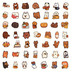 100pcs Little Bear Series Graffiti Stickers for Decoration