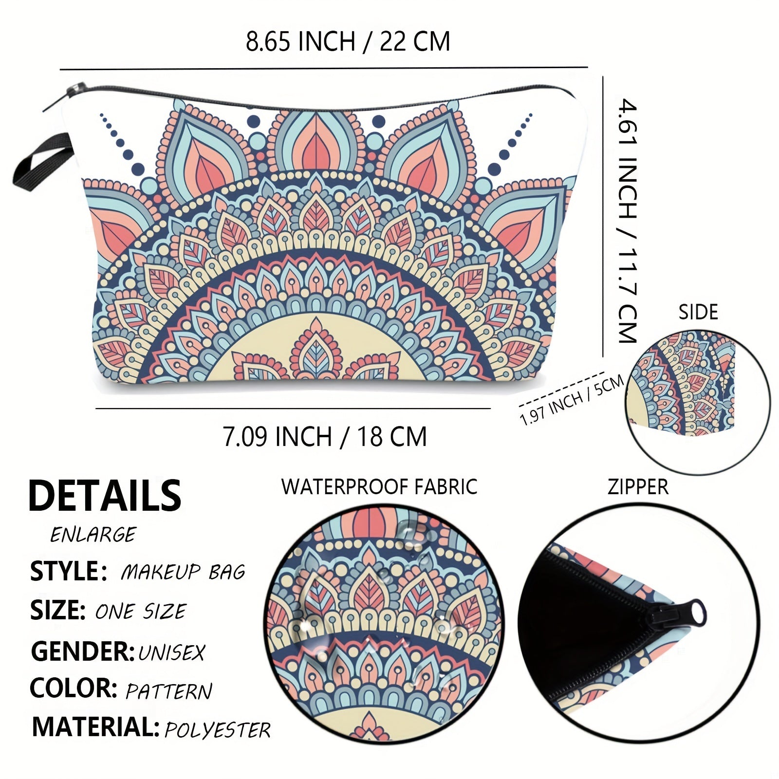 Waterproof Toiletry Bag with Small Pouch for Travel