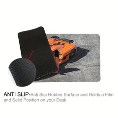 Supercar Pattern Gaming Mousepad - Automotive Theme Desktop Mat