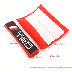 2pcs Red Soft Harness Seat Belt Shoulder Pads