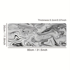 Gray Abstract Gaming Mouse Pad Non-slip Rubber Mat