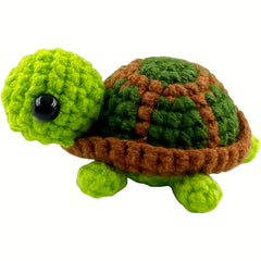 Crochet Sea Turtle Pocket Hug Token Mixed Fabric Inspirational Novelty Gift