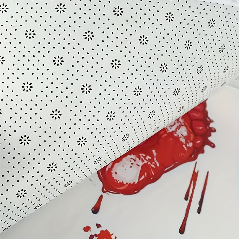 Halloween Blood Footprint Floor Mat Non-slip Bath Rug