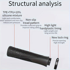 Silicone Bike Handlebar Grip Anti-skid Shock Absorption Cover