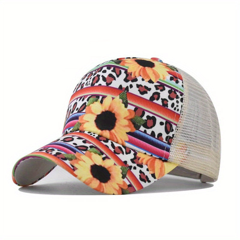 Mesh Baseball Cap Breathable Sun Hat Golf Sports Trucker Cap Dad Hat
