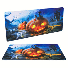 Happy Halloween Pumpkin Ghost And Bats Mouse Pad XL