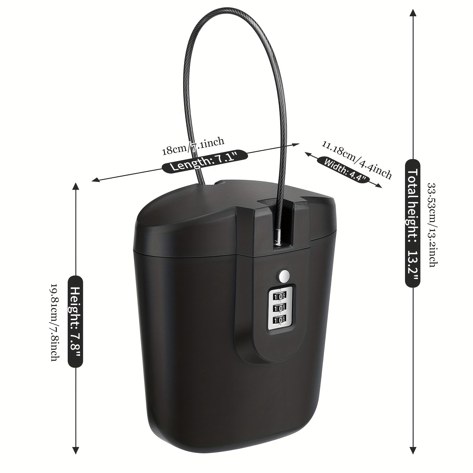 Portable Beach Bucket with Password Lock for Outdoor Activities