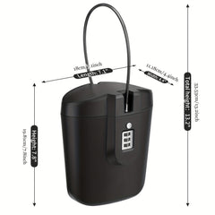 Portable Beach Bucket with Password Lock for Outdoor Activities