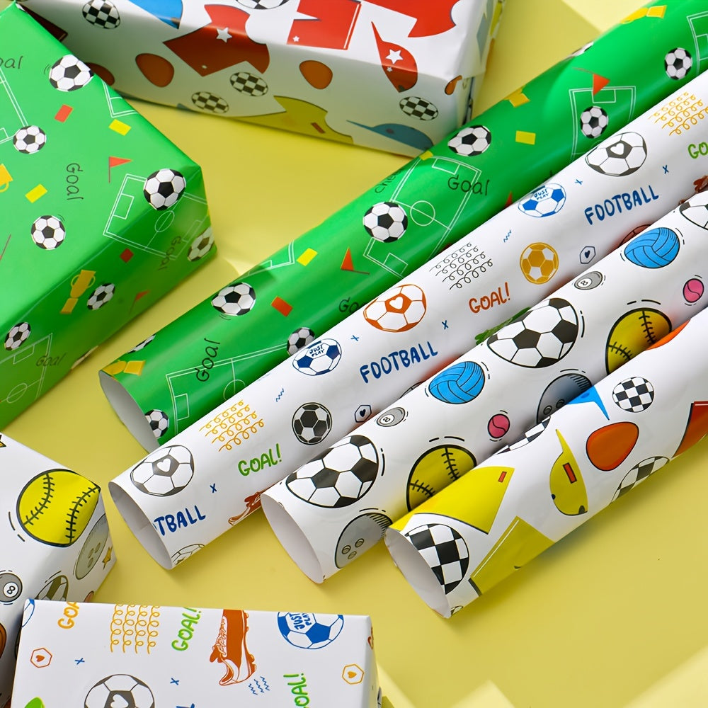 Colorful Cartoon Birthday Gift Wrapping Paper Roll