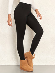 Fleece Lined Sports Leggings For Women Workout Running Yoga Warm Tight Pants