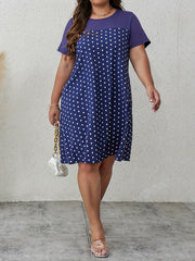 Boho Dress Women's Plus Short Sleeve Summer Dress
