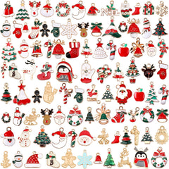 170 340pcs Christmas Jewelry Set for Making with Charms Hooks Ropes Rings