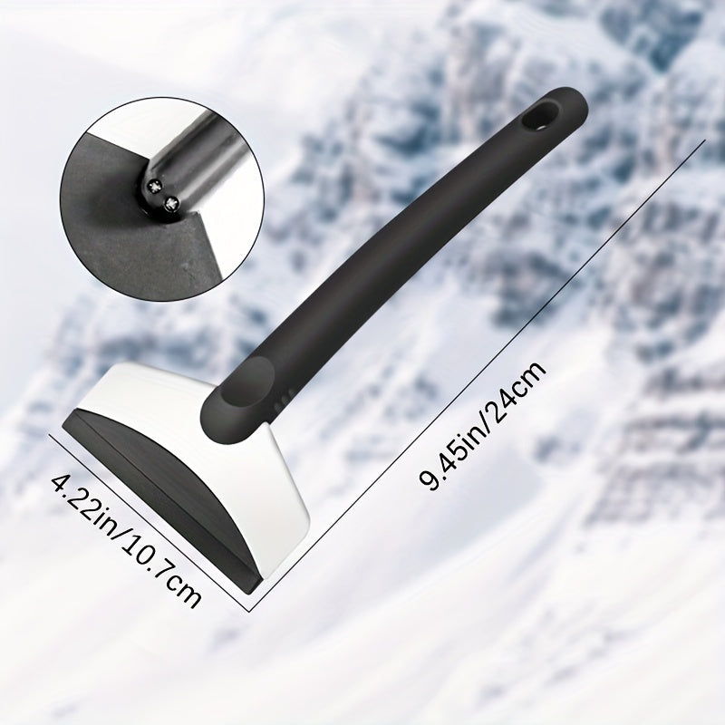 Car Stainless Steel Snow Shovel Window Scraper Snow Cleaning Brush Winter Tool
