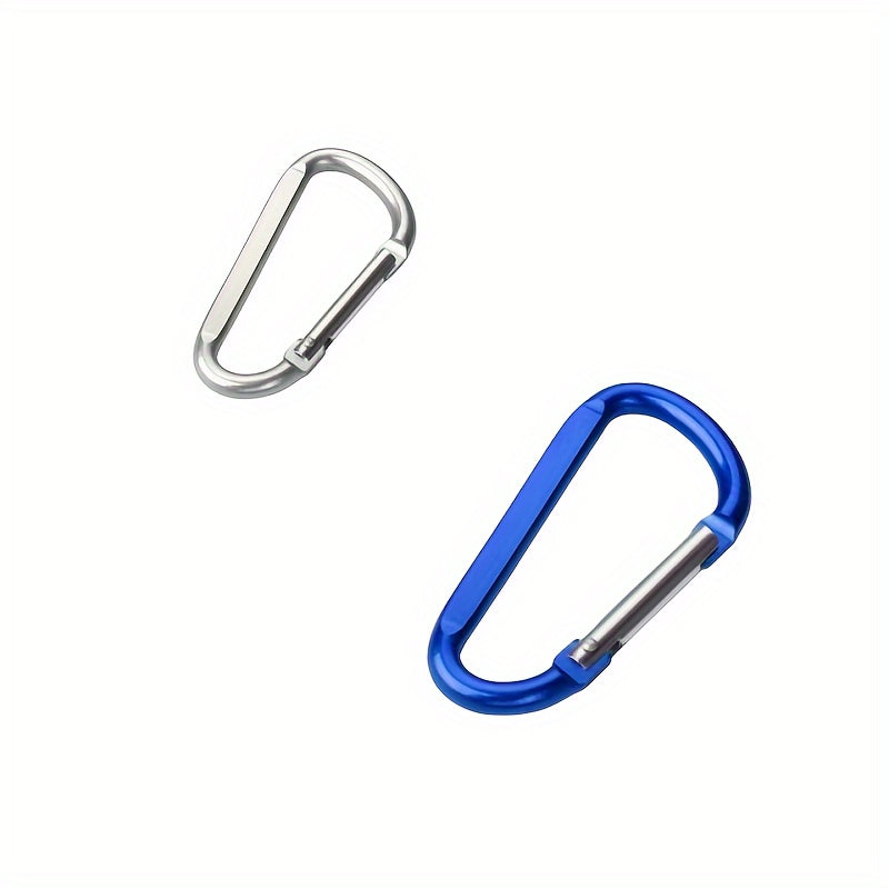 4 Large Aluminum D Ring Carabiner Backpack Camping Travel Snap Hook Keychain