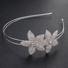 Flower Rhinestone Hairband Headband Princess Tiara Wedding Birthday