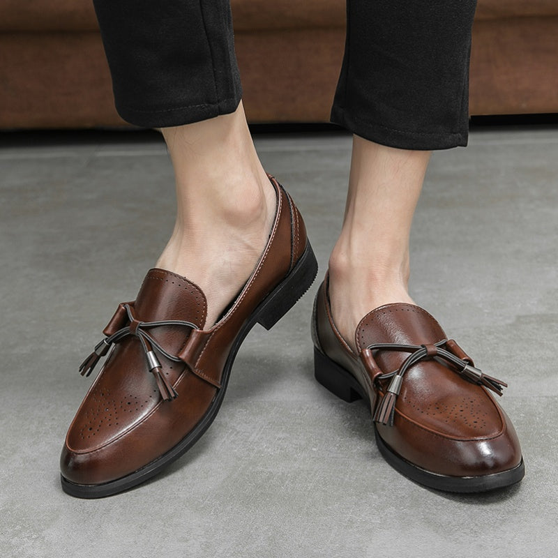 Men's Casual Loafers With Bow Knot Comfort