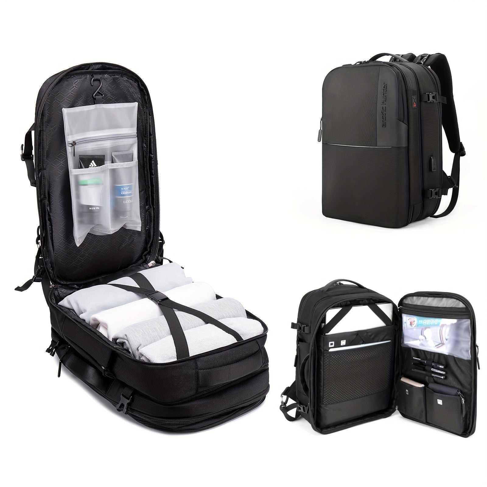 Multifunctional Laptop Bag Detachable 2 In 1 Travel Backpack