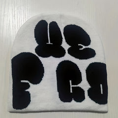 Y2K Knitted Beanie Hat for Men and Women