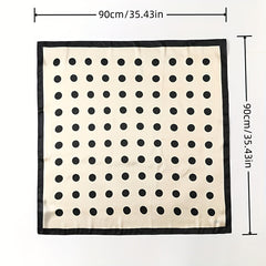 Polka Dot Bandana Silk Scarf Casual Shawl Wrap Head Wrap