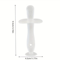 Silicone Teether Baby Teething Toy Baby Toothbrush With Suction Cup