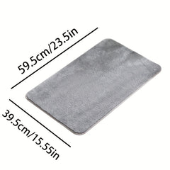 1pc Absorbent Bathroom Floor Mat, Anti-Skid Doormat Carpet