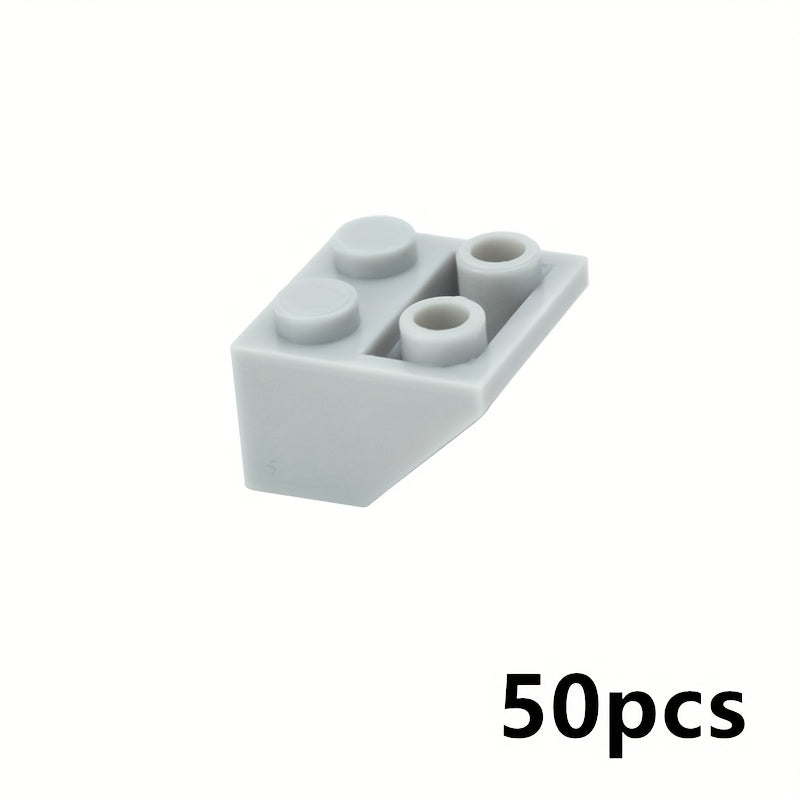 50pcs Building Blocks 2x2 Thick Bricks Compatible with 3660 Roof 45 Inverted Slo
