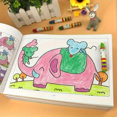 Kids Coloring Book Animals Floral Patterns Educational Activity Book Ages 5-10