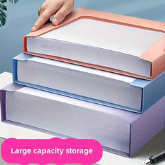 A4 Plastic File Box Thickened Data Office Ticket Storage Box