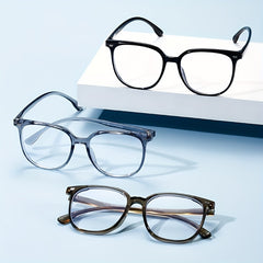 Round Reader Glasses Anti Light Casual Eyeglasses For Men