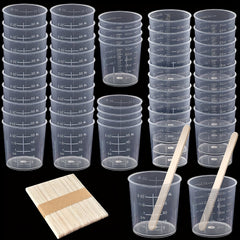 100pcs Graduated Cups Set - 60ml, 30ml - Resins Epoxie