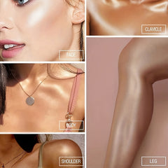 8-Color Shimmer Eyeshadow Palette with Highlighter, Diamond Sequin & Blush