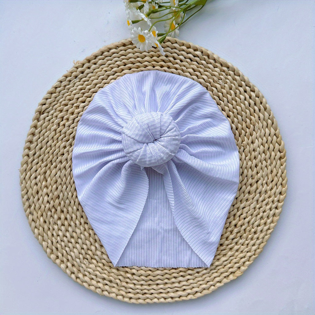 Soft Elastic Baby Donut Hat for Girls
