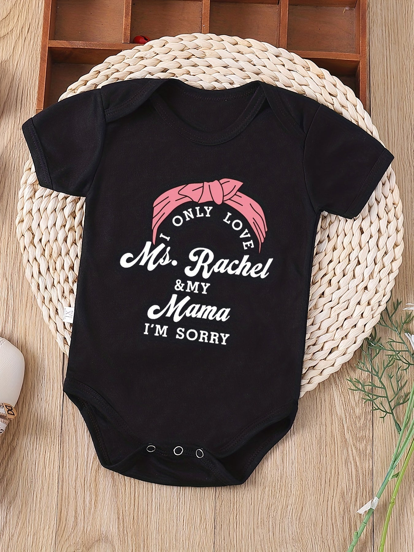 Baby Girls Cartoon Print Onesie for Summer