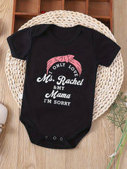 Baby Girls Cartoon Print Onesie for Summer