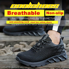 Men's Lightweight Safety Work Shoes Casual Sneakers
